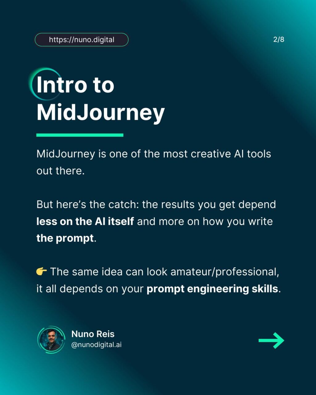 Instagram post from nunodigital.ai. This post is in position 1.